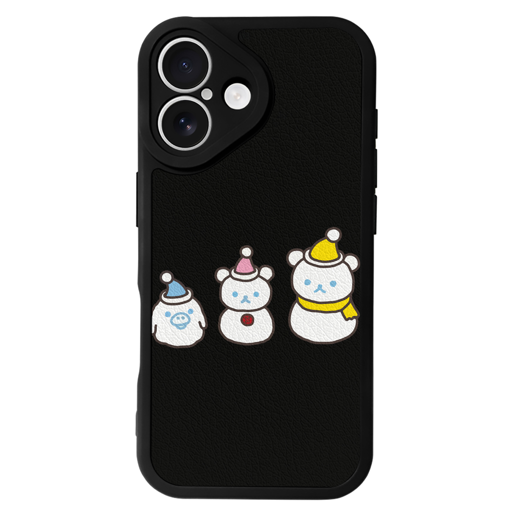 （画像用） リラックマ リラックマ キイロイトリ Rilakkuma Korilakkuma Kiiroitori 【iPhone 16シリーズ対応】シリコンスマホケース（レザー調） 材質：シリコン